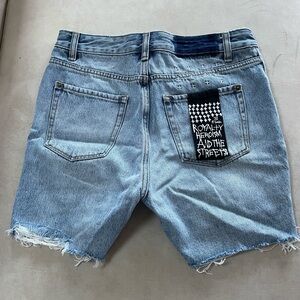 Ksubi x Kendall Jenner Distressed Jean Shorts